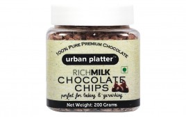 Urban Platter Rich Milk Chocolate Chips  Jar  200 grams